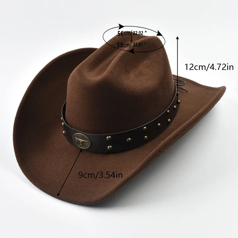 Golden Buffalo Cotton Western Cowboy Hat