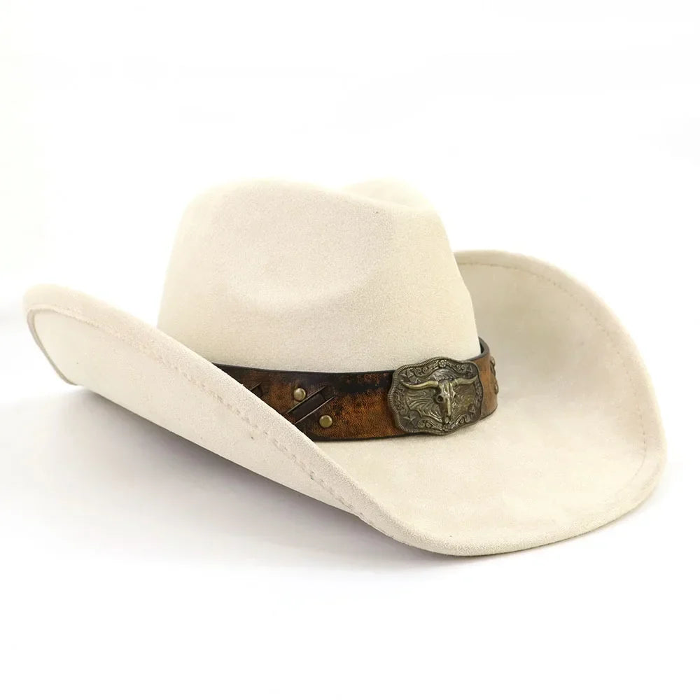 Golden Bull Suede Cowboy Hat