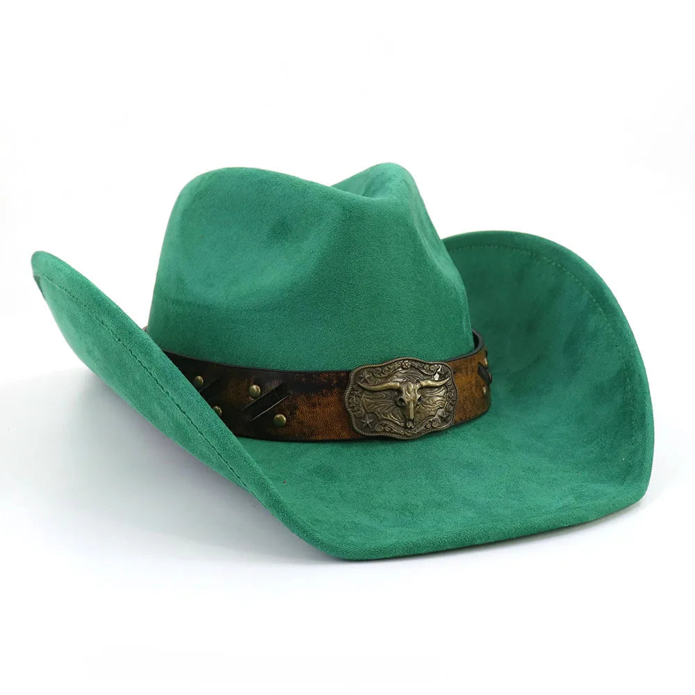 Golden Bull Suede Cowboy Hat