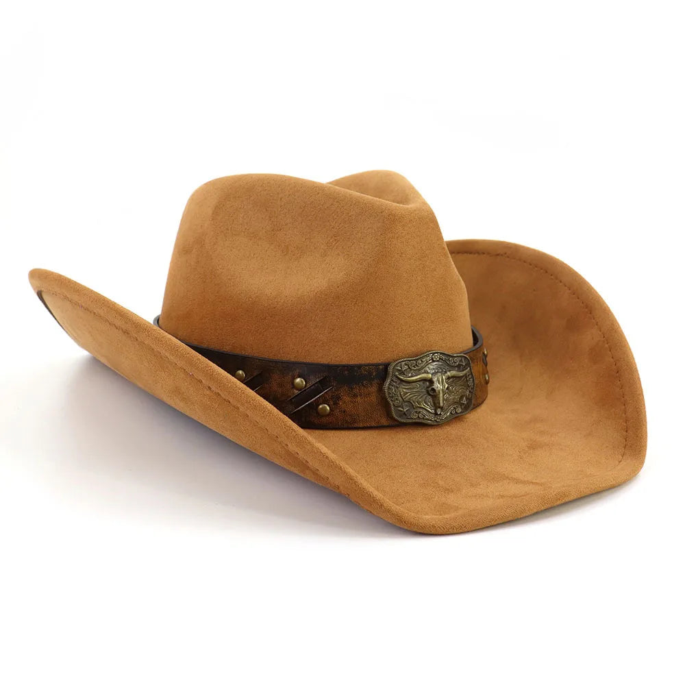 Golden Bull Suede Cowboy Hat