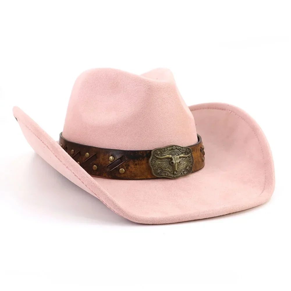 Golden Bull Suede Cowboy Hat