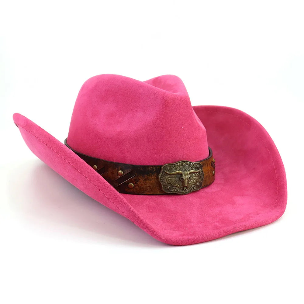 Golden Bull Suede Cowboy Hat