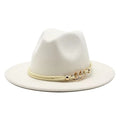 Golden Cord Felt Fedora Hat