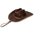 Hummerpaul Handcraft Genuine Leather Cowboy Hat