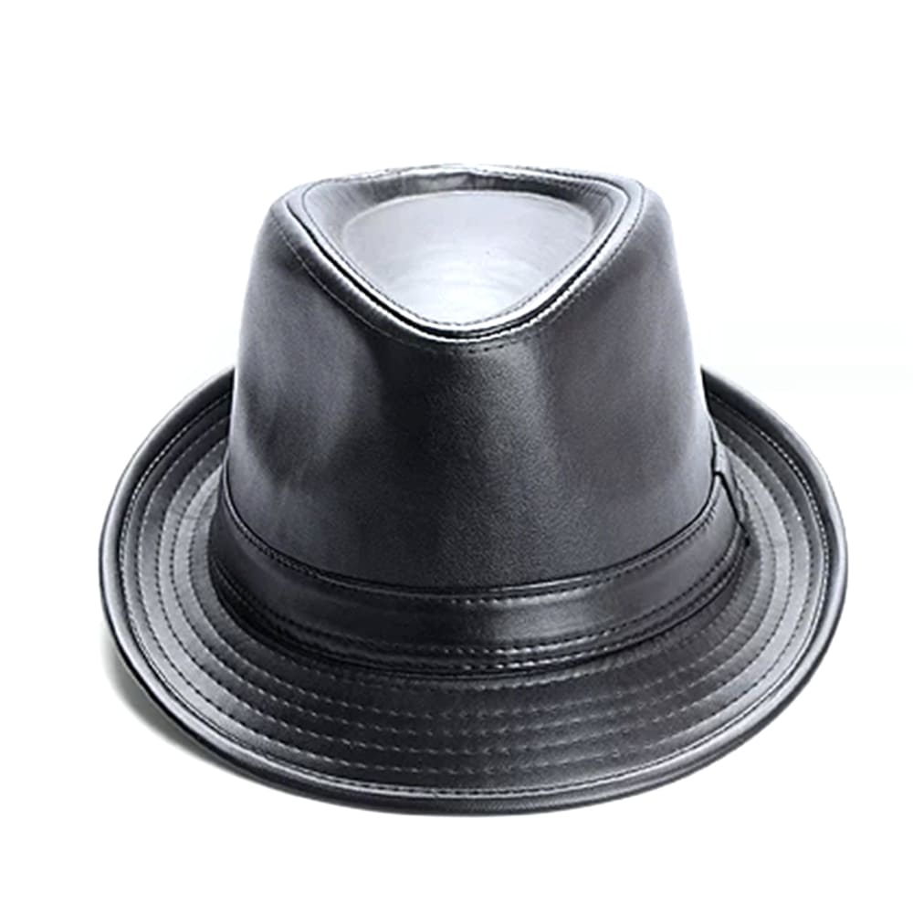 Kenner Plain Leather Trilby Hat