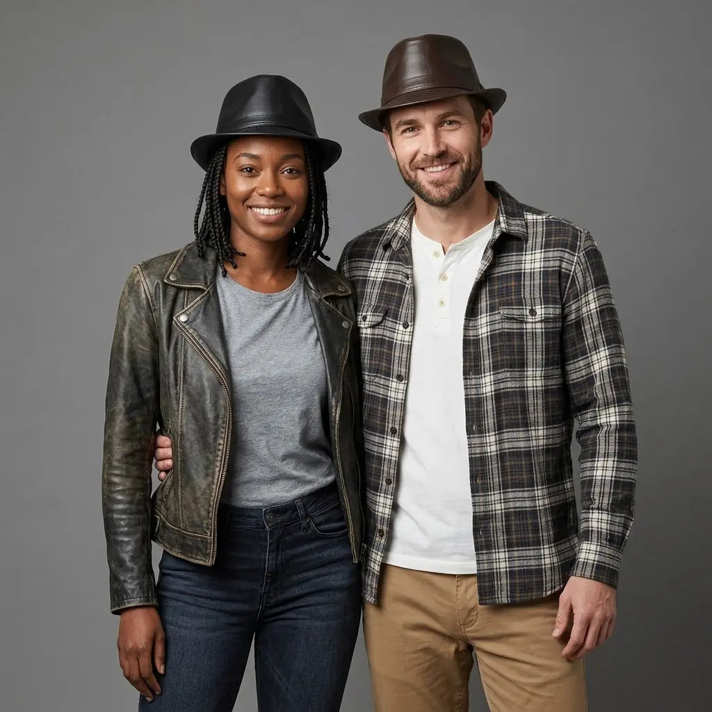 Kenner Plain Leather Trilby Hat