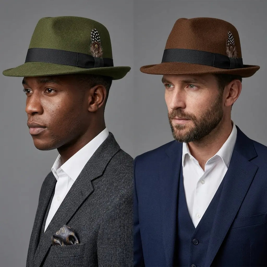 Kolding Feather Wool Trilby Hat