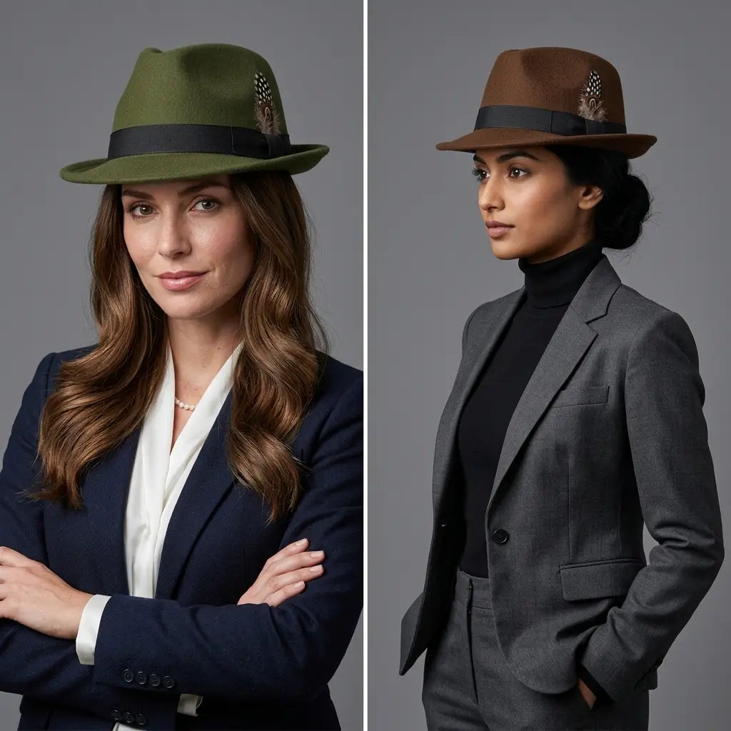 Kolding Feather Wool Trilby Hat