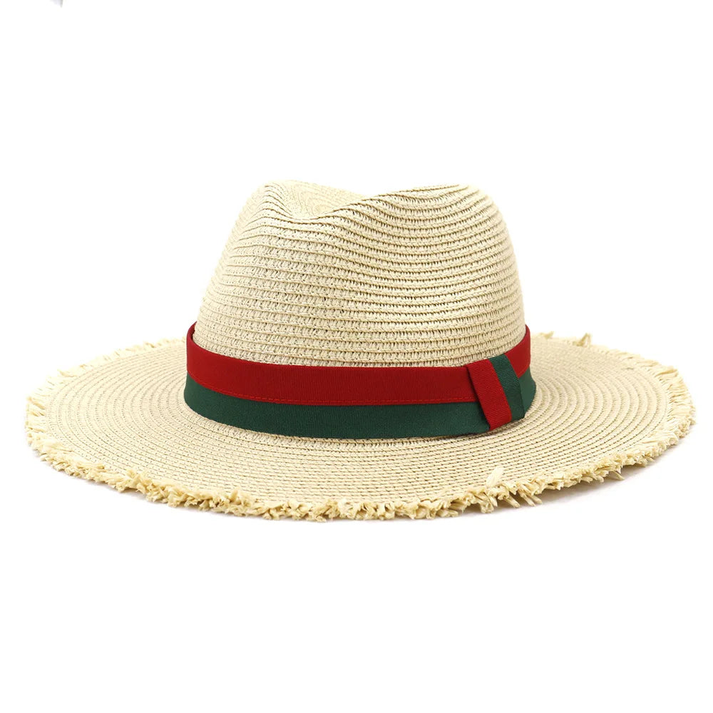 Madeira Summer Straw Fedora Hat
