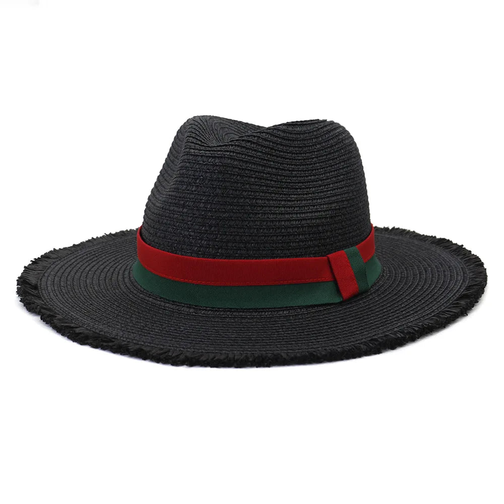 Madeira Summer Straw Fedora Hat