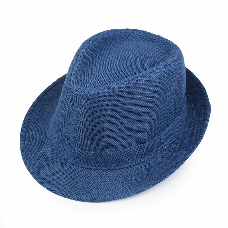 Marseille Summer Linen Trilby Hat