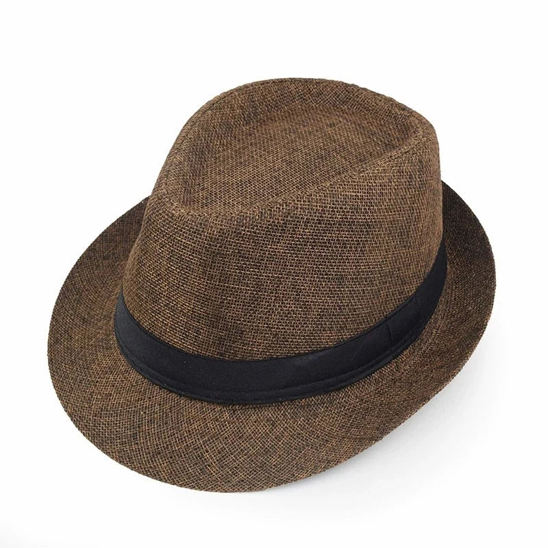 Marseille Summer Linen Trilby Hat
