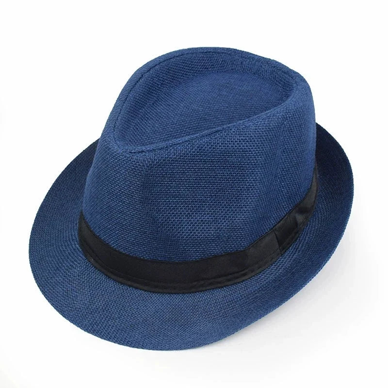 Marseille Summer Linen Trilby Hat