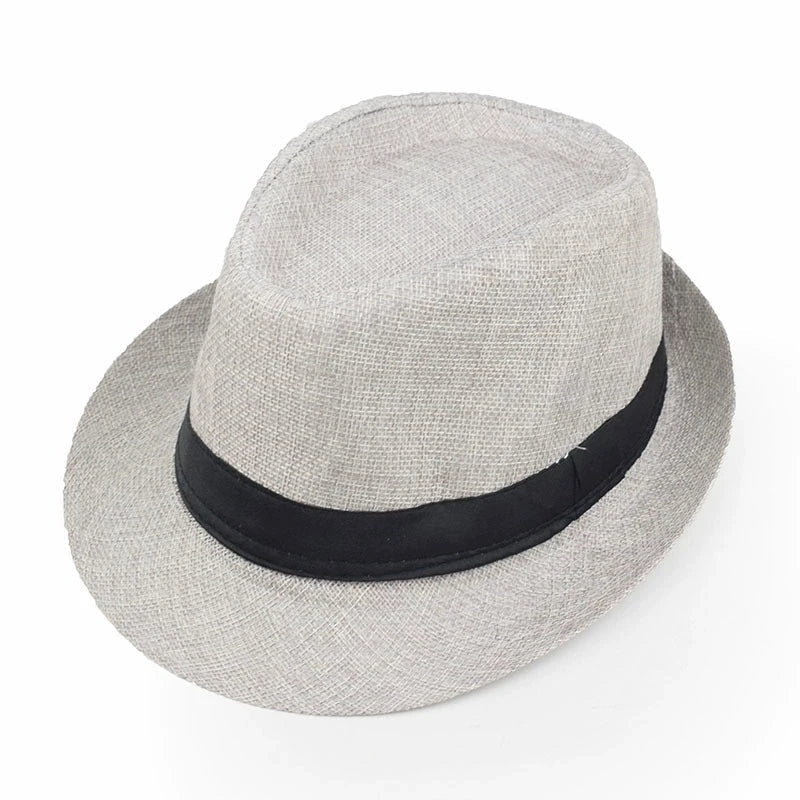Marseille Summer Linen Trilby Hat