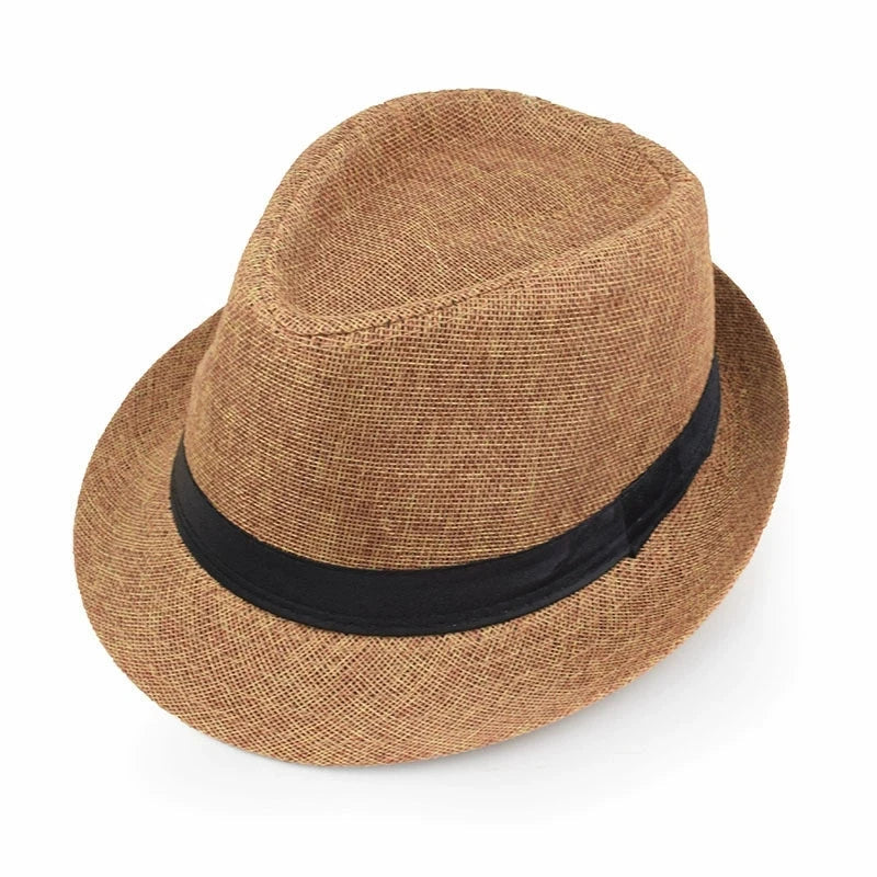 Marseille Summer Linen Trilby Hat