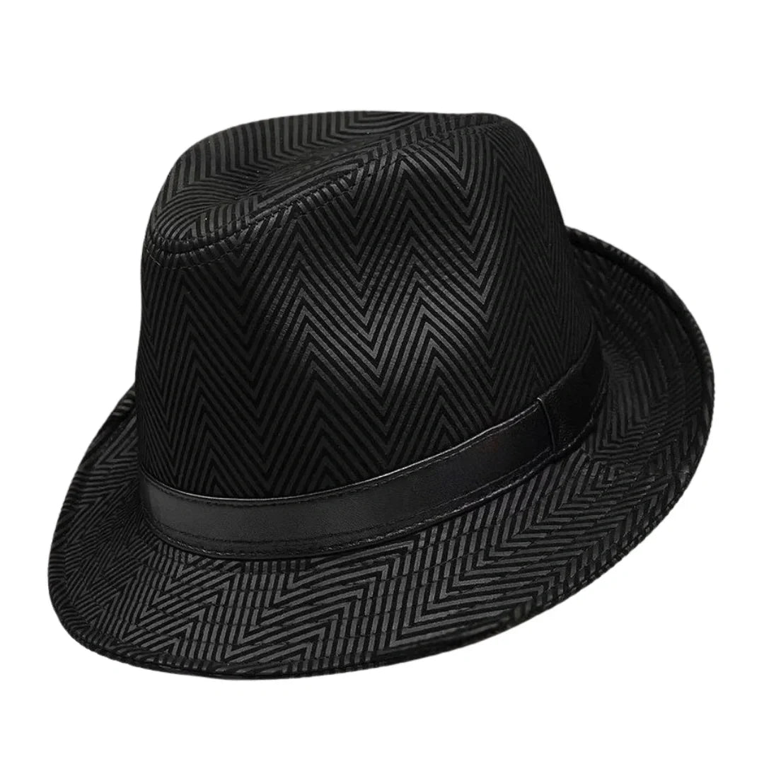 Masefield Genuine Leather Trilby Hat