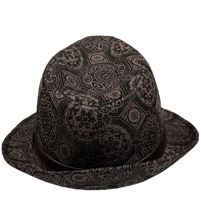 Masefield Genuine Leather Trilby Hat