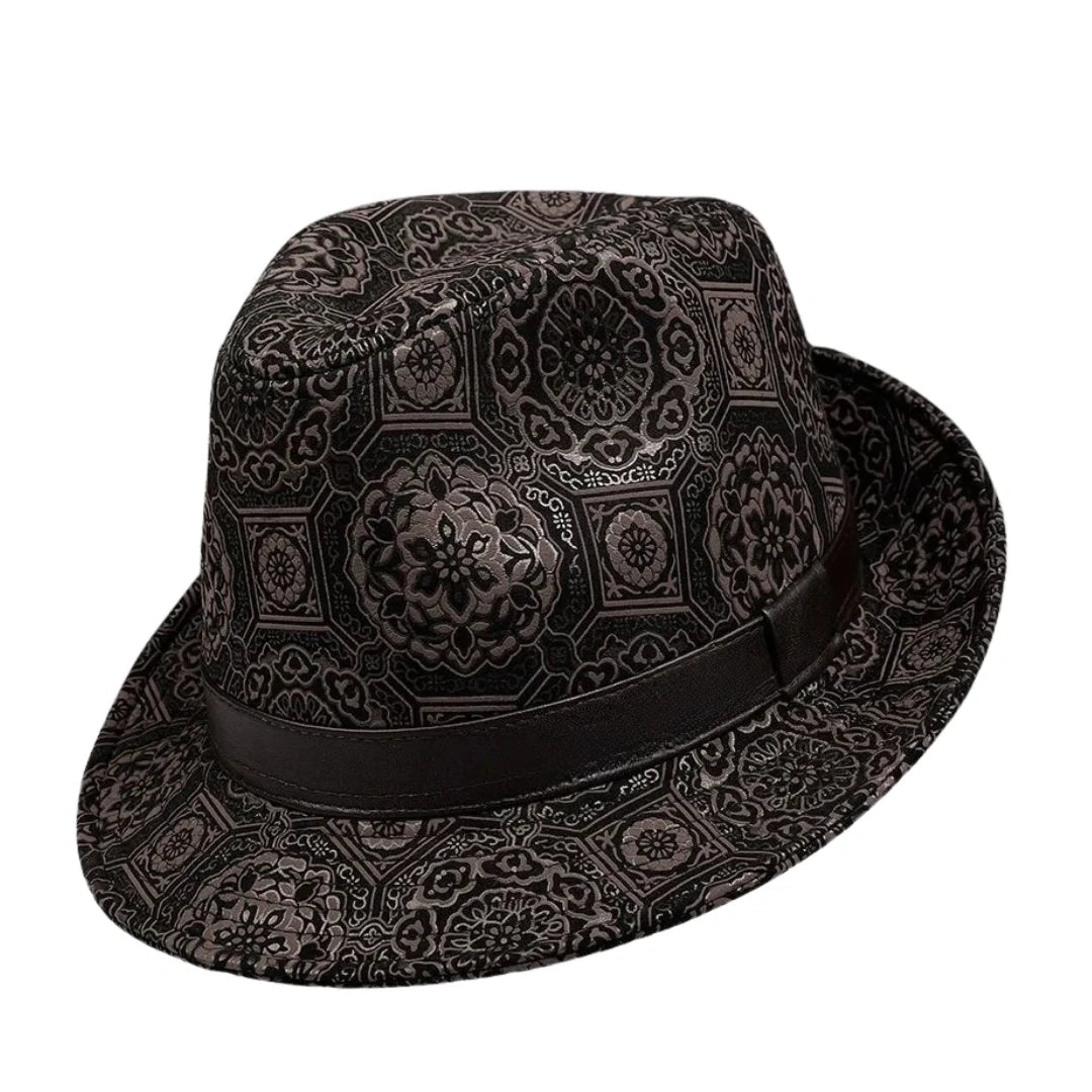 Masefield Genuine Leather Trilby Hat