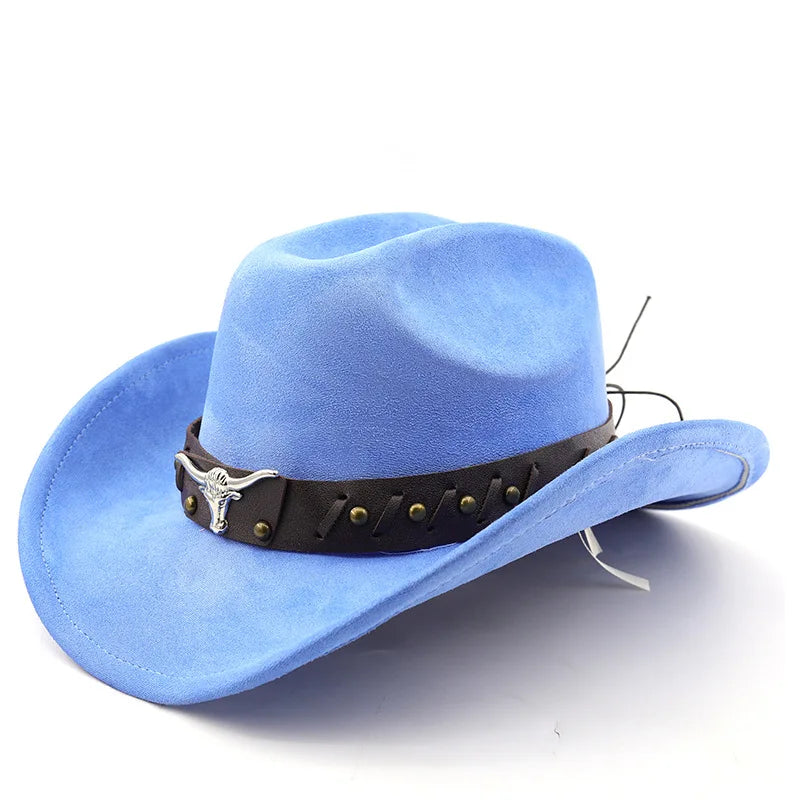 Ox-Head Suede Western Cowboy Hat
