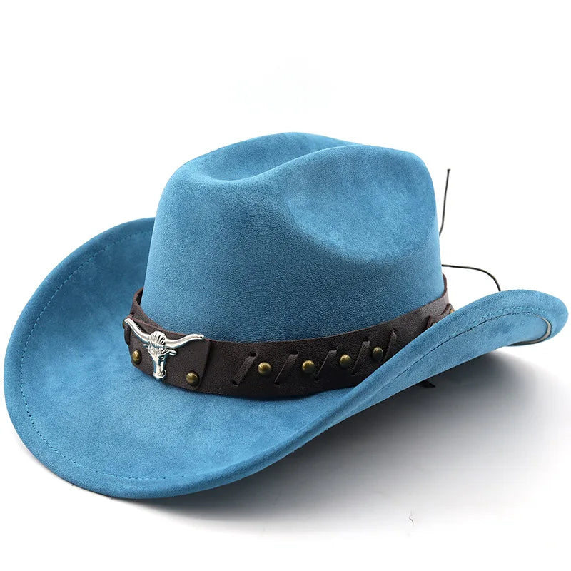 Ox-Head Suede Western Cowboy Hat