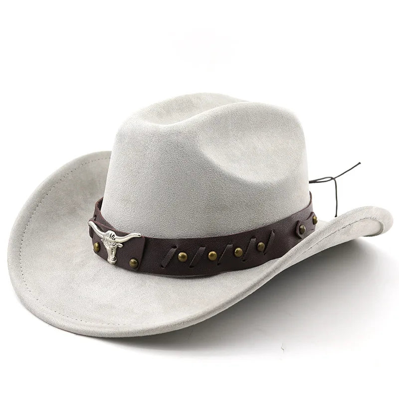 Ox-Head Suede Western Cowboy Hat