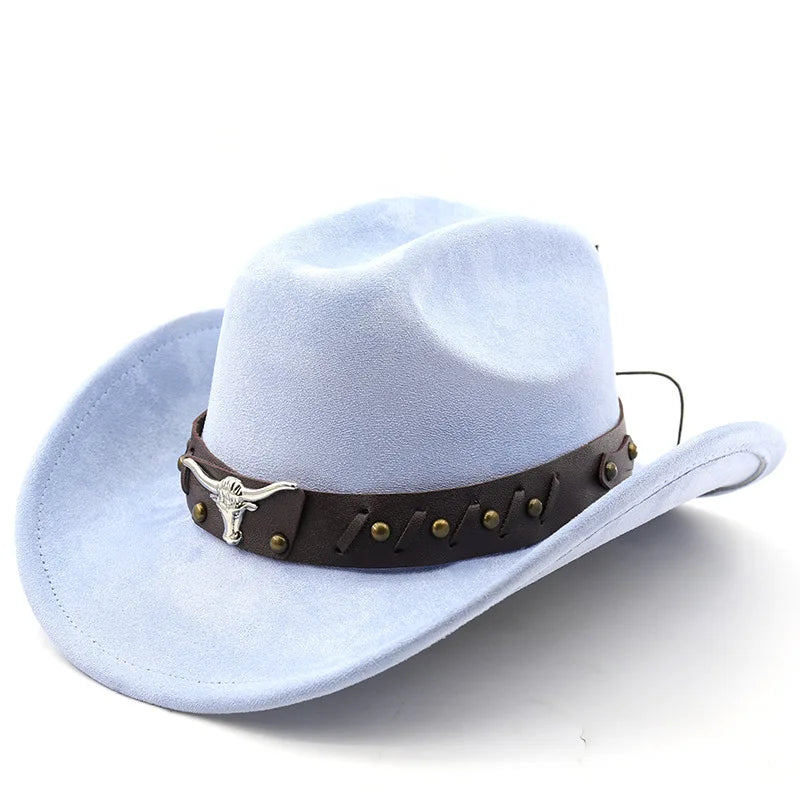 Ox-Head Suede Western Cowboy Hat