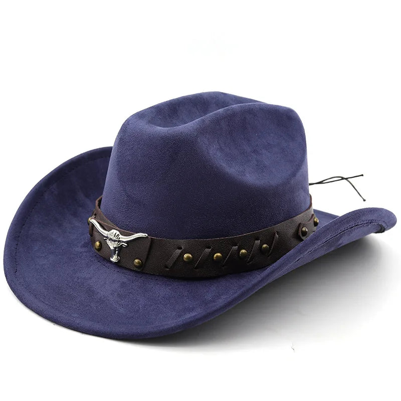 Ox-Head Suede Western Cowboy Hat