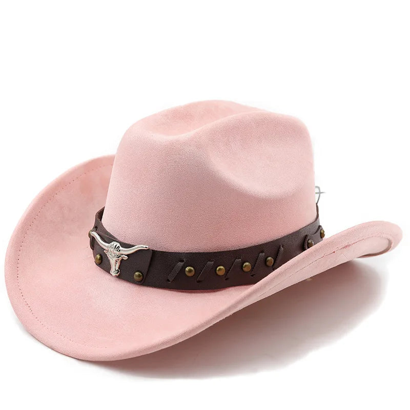 Ox-Head Suede Western Cowboy Hat