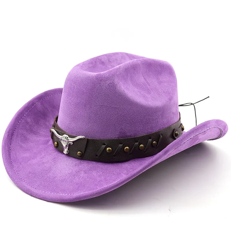 Ox-Head Suede Western Cowboy Hat