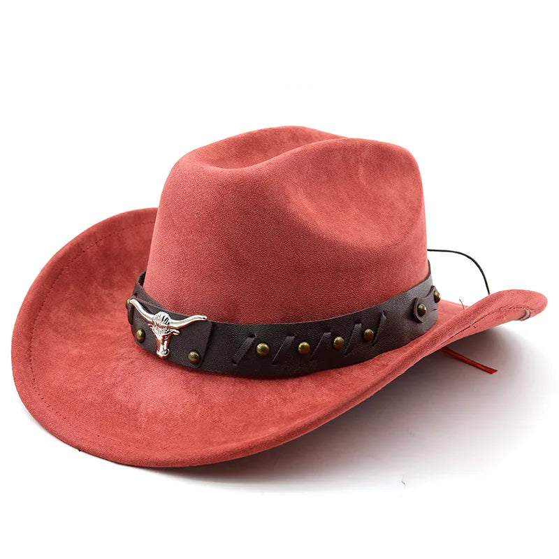 Ox-Head Suede Western Cowboy Hat