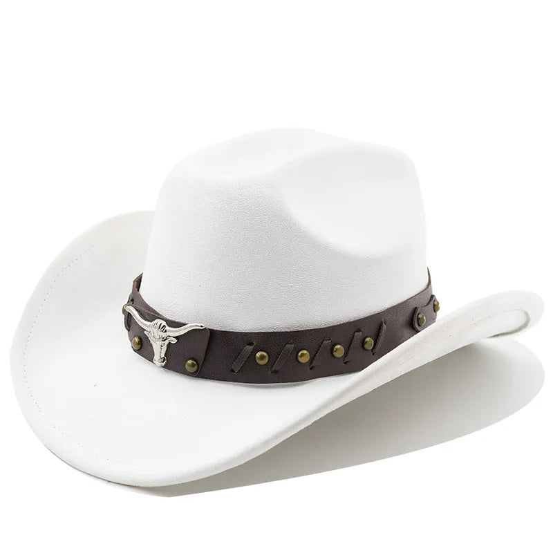 Ox-Head Suede Western Cowboy Hat