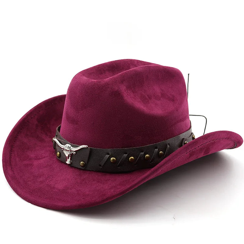 Ox-Head Suede Western Cowboy Hat