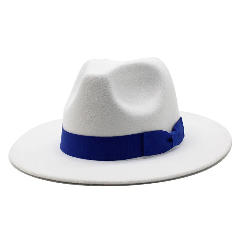 Pahoda White Cotton Fedora Hat