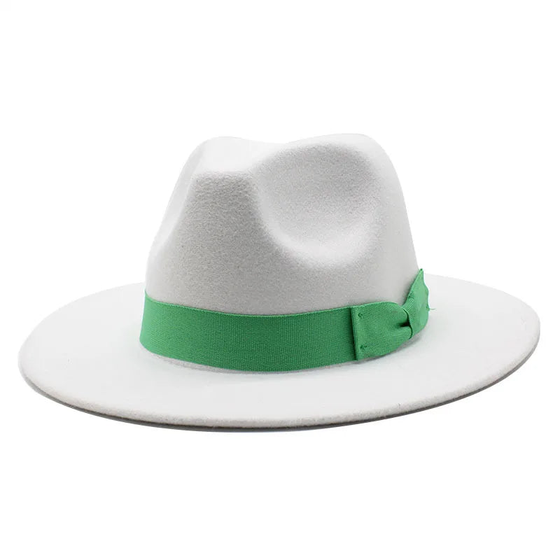 Pahoda White Cotton Fedora Hat