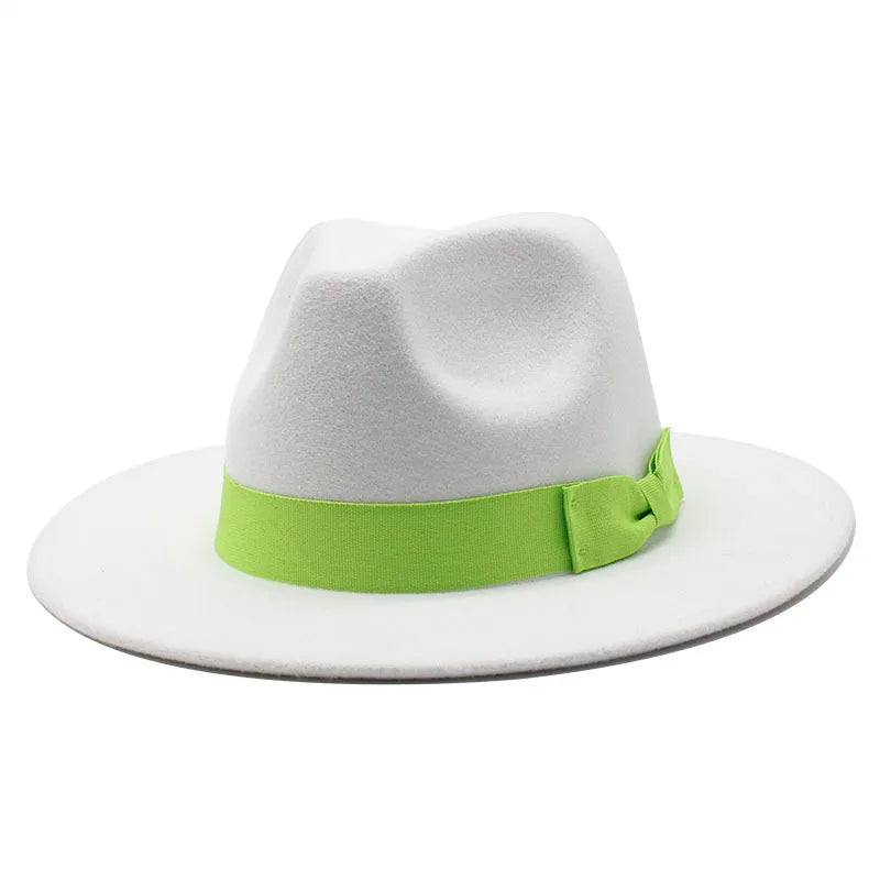 Pahoda White Cotton Fedora Hat