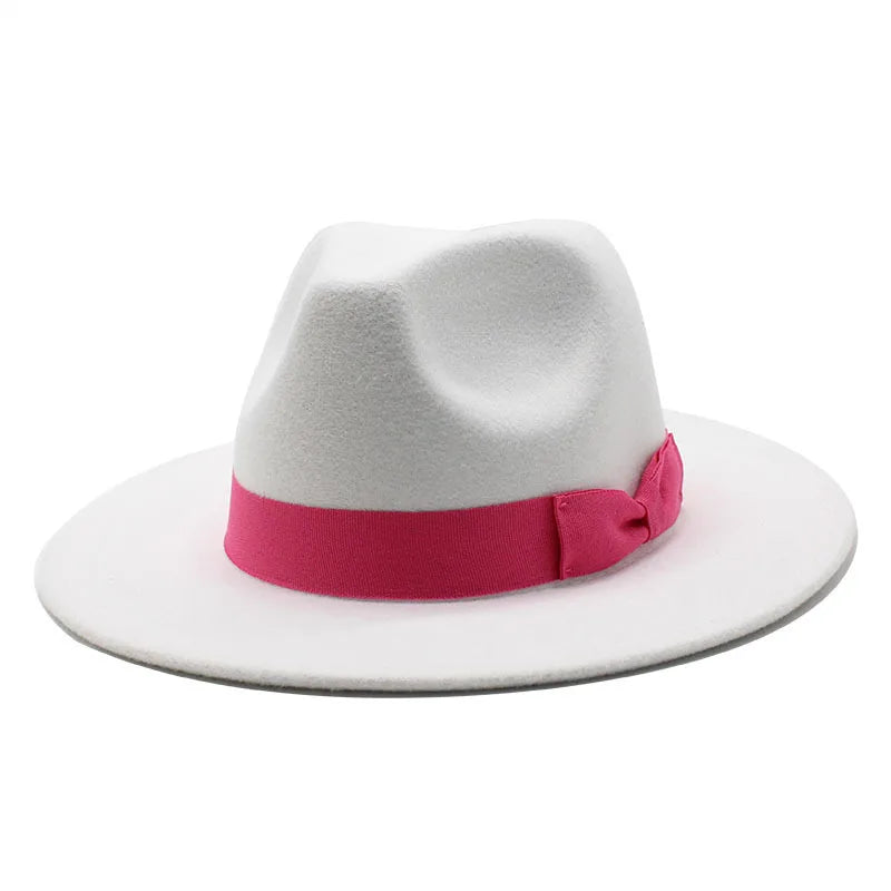 Pahoda White Cotton Fedora Hat