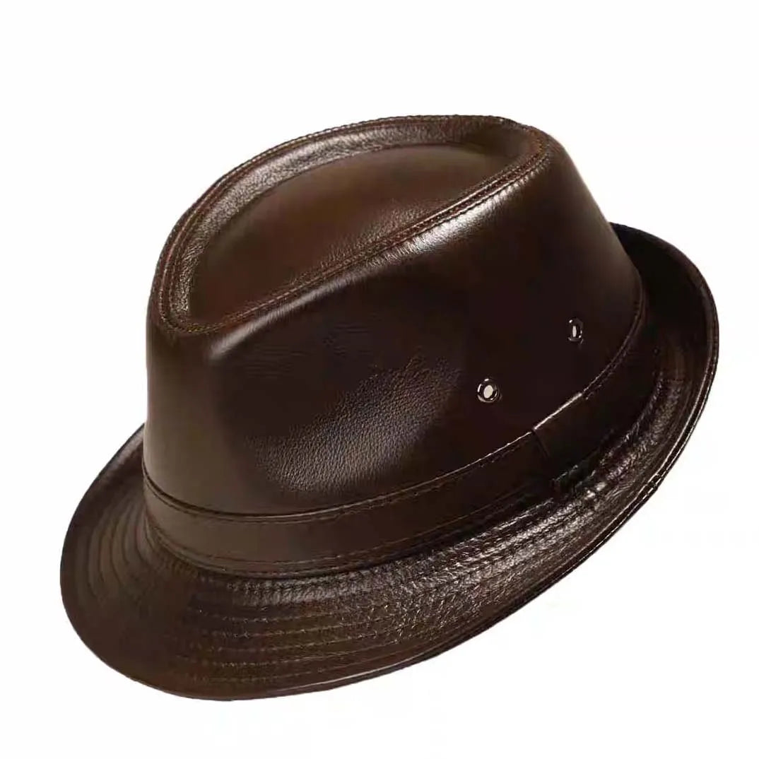 Parker Genuine Leather Trilby Hat