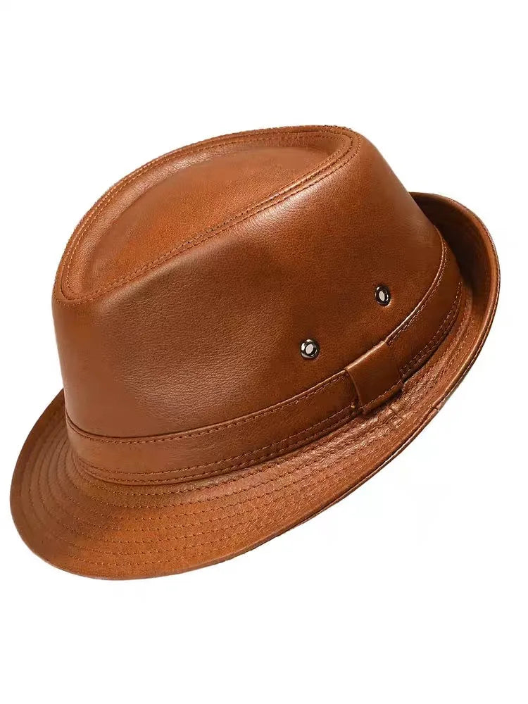 Parker Genuine Leather Trilby Hat