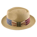 Porto Summer Beige Raffia Fedora Hat