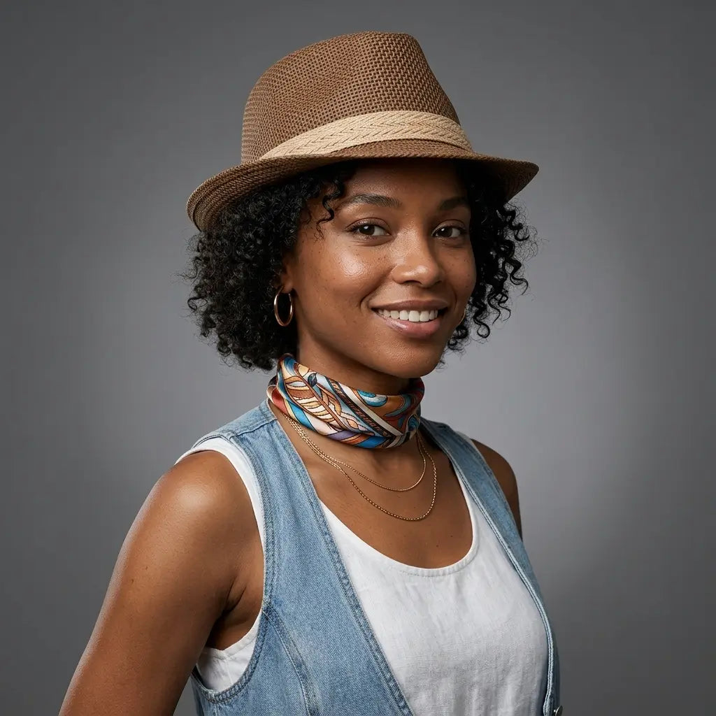 Sunset Whisper Summer Trilby Hat