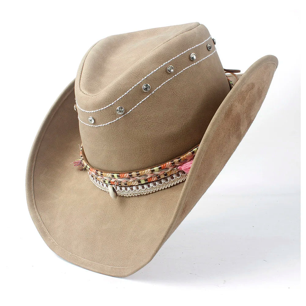 The Cherokee Genuine Leather Cowboy Hat