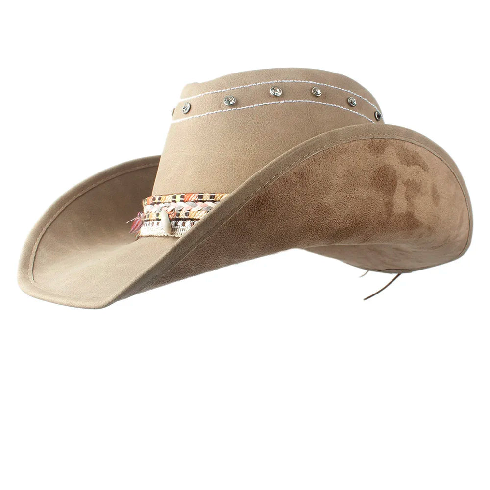 The Cherokee Genuine Leather Cowboy Hat