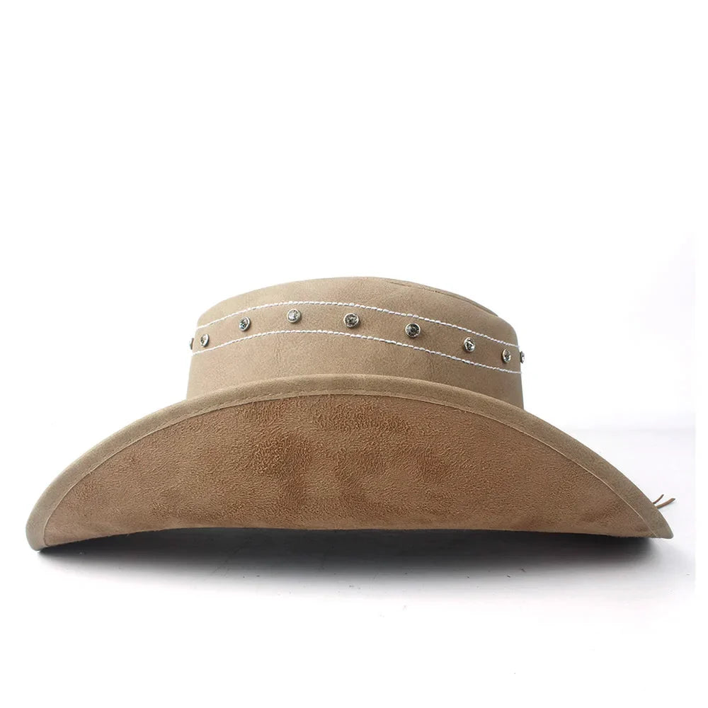 The Cherokee Genuine Leather Cowboy Hat