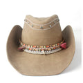 The Cherokee Genuine Leather Cowboy Hat