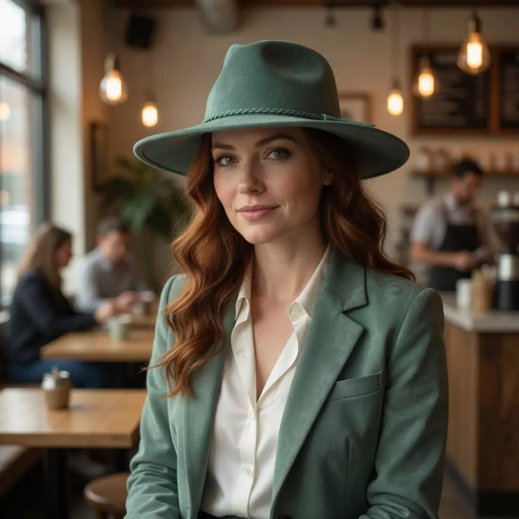 Verona Suede Fedora Hat