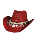 West Monroe Shells Straw Cowboy Hat