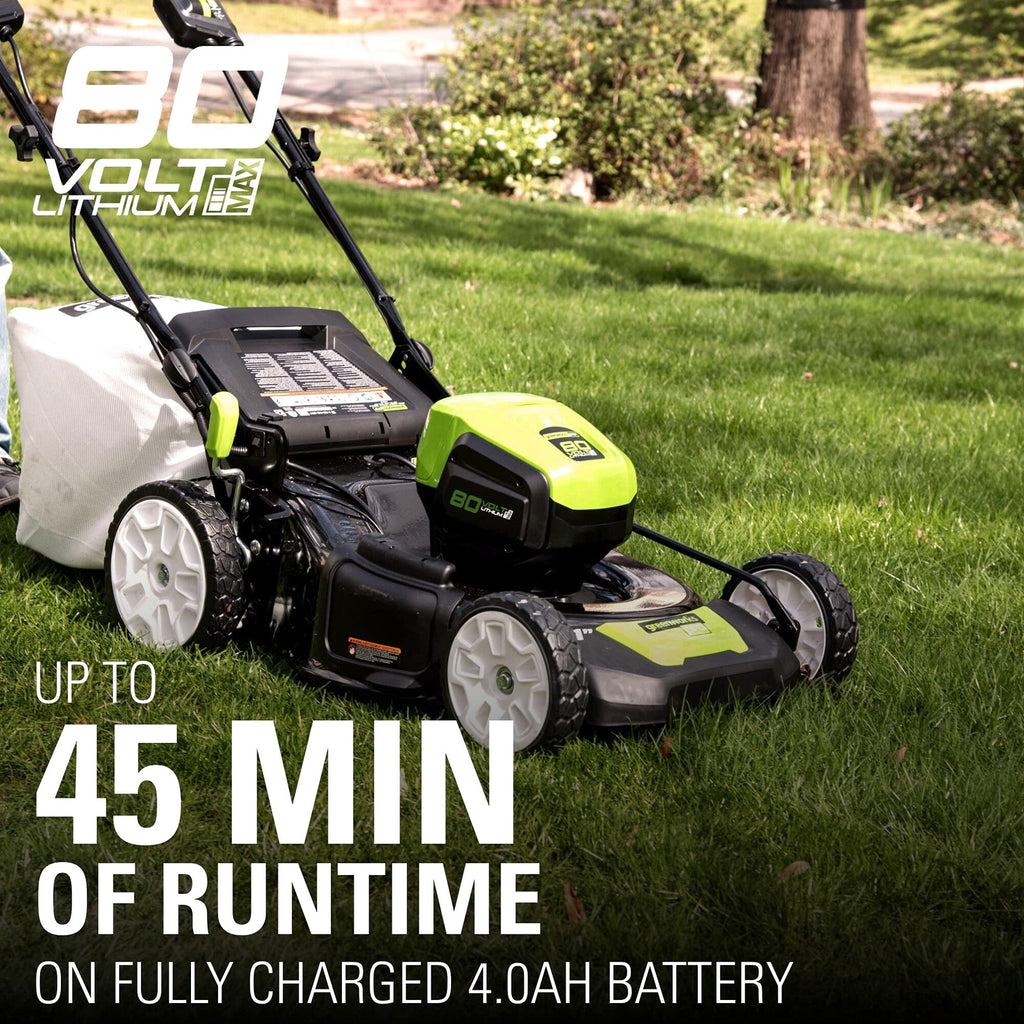 80V Cordless 21′′ Self-Propelled Brushless Lawn Mower | Greenworks