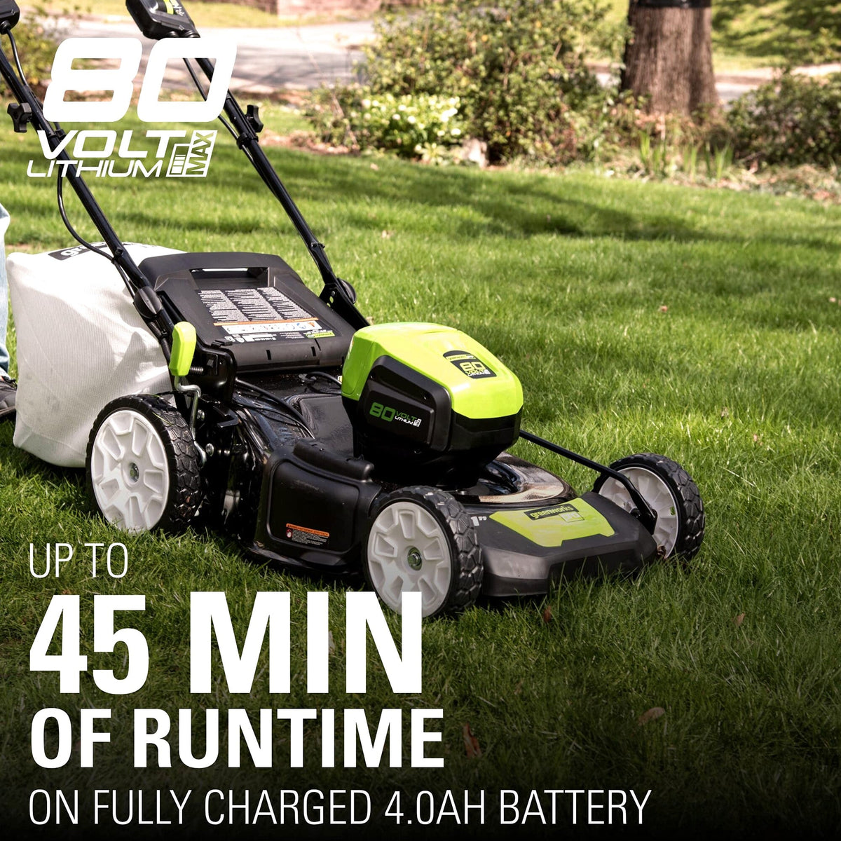 80V Cordless 21′′ Self-Propelled Brushless Lawn Mower | Greenworks