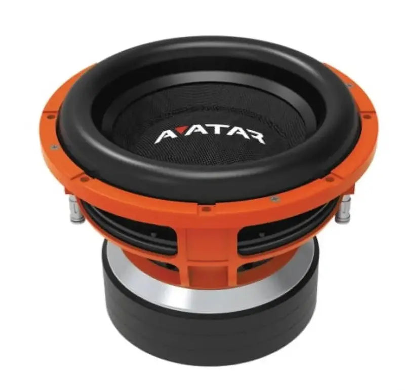 Avatar Tsunami 12 Inch Subwoofer, 6000W Peak, 1-Ohm, Orange, 4 Inch Voice Coil, Paper Cone - STU-1246-D1