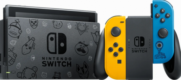 Nintendo Switch Console Fortnite Wildcat Bundle Edition with Exclusive Joy-Cons &amp; 2000 V-Bucks